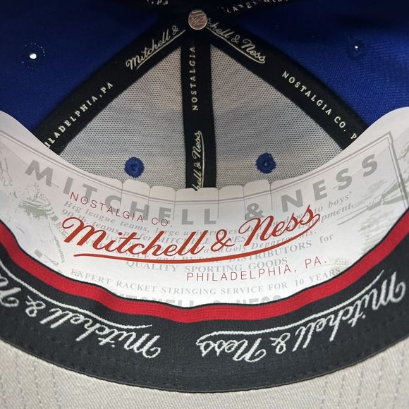 Mitchell‎ & Ness Los Angeles LA Clippers Snapback Hat Cap Two-tone Royal/Red New - Picture 12 of 16